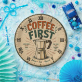 Assiettes En Carton Coffee First (Fête)
