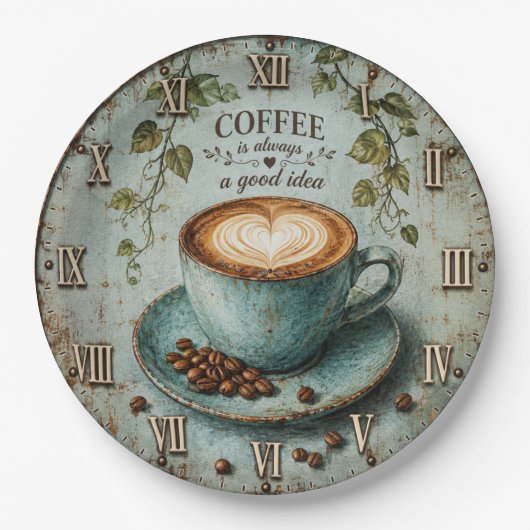 Assiettes En Carton Coffee Is Always a Good Idea (Devant)