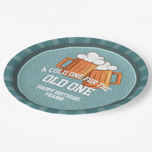 Assiettes En Carton Cold One pour la fête d'Anniversaire (Angle)