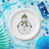 Assiettes En Carton Cold snowman (Fête)