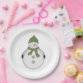 Assiettes En Carton Cold snowman (Fête)