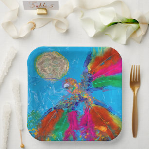 Assiettes En Carton Colibri