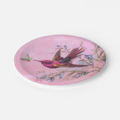 Assiettes En Carton Colibri rouge (Angle)