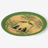 Assiettes En Carton Collage de nativité de Noël (Angle)