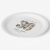 Assiettes En Carton Collage photo moderne 30e anniversaire (Angle)