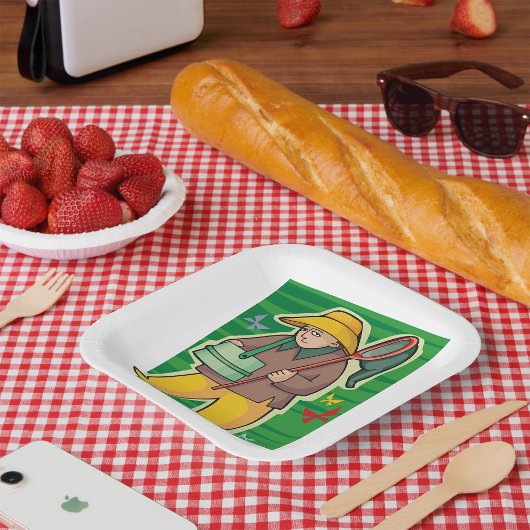 Assiettes En Carton Collecteur papillon