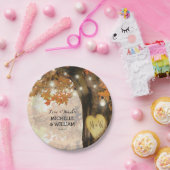 Assiettes En Carton Collection de Mariages d'automne rustique (Fête)