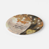 Assiettes En Carton Collection de Mariages d'automne rustique (Angle)