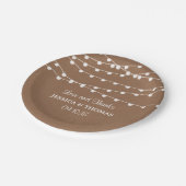 Assiettes En Carton Collection de Mariages Rustic Kraft (Angle)