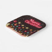 Assiettes En Carton Collection de Noël Neon tendance (Angulaire)