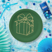 Assiettes En Carton Collection de Noël simple - Présente (Fête)