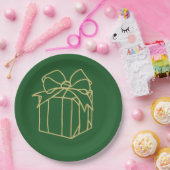 Assiettes En Carton Collection de Noël simple - Présente (Fête)