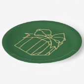 Assiettes En Carton Collection de Noël simple - Présente (Angle)