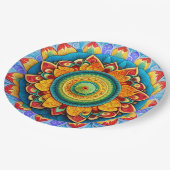 Assiettes En Carton Collection de vacances hindou (Angle)