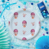 Assiettes En Carton Collection d'ours itinérants - Bleu (Fête)