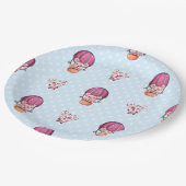 Assiettes En Carton Collection d'ours itinérants - Bleu (Angle)