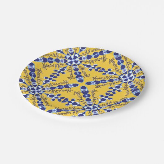 Assiettes En Carton Collection Hanoukka (Angle)