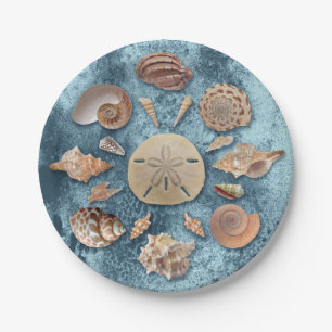 Assiettes En Carton Collection Seashells