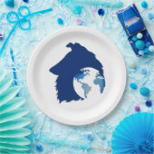 Assiettes En Carton ColliesWithoutBorder logo (Fête)