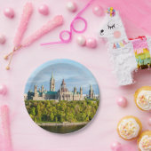 Assiettes En Carton Colline du Parlement à Ottawa - Ontario, Canada (Fête)