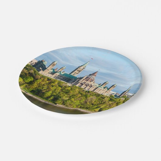 Assiettes En Carton Colline du Parlement à Ottawa - Ontario, Canada (Angle)