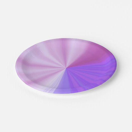 Assiettes En Carton Color Rays (Angle)