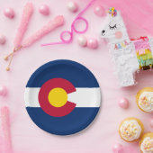 Assiettes En Carton Colorado : Le drapeau américain du centenaire (Fête)