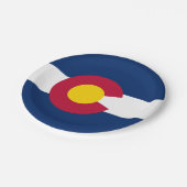 Assiettes En Carton Colorado : Le drapeau américain du centenaire (Angle)