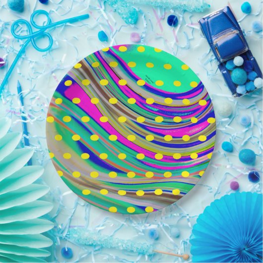 Assiettes En Carton Coloré (Fête)