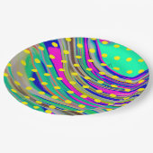 Assiettes En Carton Coloré (Angle)