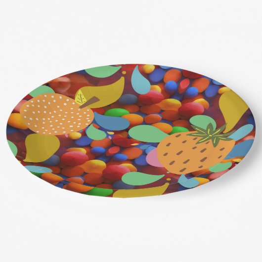 Assiettes En Carton coloré (Angle)