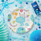 Assiettes En Carton Coloré Moderne Bonne Pâque (Fête)