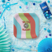 Assiettes En Carton Coloré Super Retro Disco Noël (Fête)