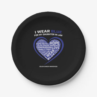 Assiettes En Carton Colorectal Produits de sensibilisation Colon Fille