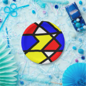 Assiettes En Carton colored geometries (Fête)