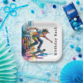 Assiettes En Carton Colorful Graffiti Boy Birthday Bash (Fête)