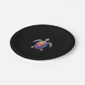Assiettes En Carton Colorful Splash Eastern Box Turtle (2) (Angle)