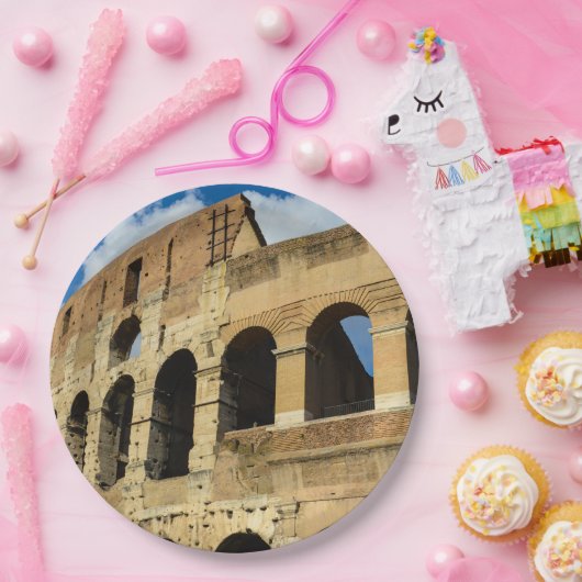 Assiettes En Carton Colosseum à Rome (Fête)