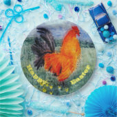 Assiettes En Carton Colourful Bird (Fête)