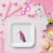 Assiettes En Carton Colourful cockroach plates (Fête)