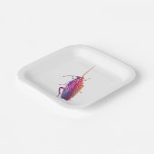 Assiettes En Carton Colourful cockroach plates (Angulaire)