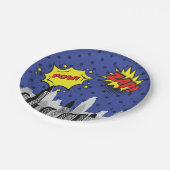 Assiettes En Carton Comic Book Superhero Unique Boy's (Angle)