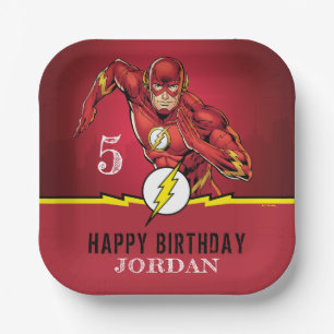 Assiettes En Carton Comics DC Flash Anniversaire