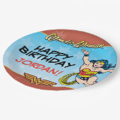Assiettes En Carton Comics DC | Wonder Woman Anniversaire (Angle)