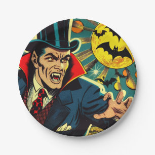 Assiettes En Carton Comics vintages Vampire