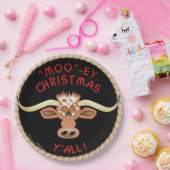 Assiettes En Carton Comique Longhorn Steer (Fête)