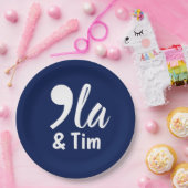 Assiettes En Carton Comma Kamala et Tim 2024 (Fête)