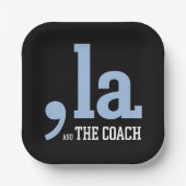 Assiettes En Carton Comma La Kamala Harris Tim Walz Coach 2024 (Recto)