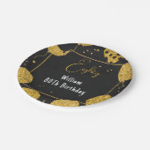 Assiettes En Carton Comme Retro Amusant Humor Adulte Happy Chic 80e an (Angle)