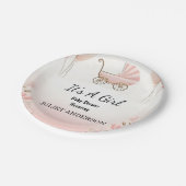 Assiettes En Carton Comme Rose Boho Gold Maman Chic Printemps Baby Gir (Angle)